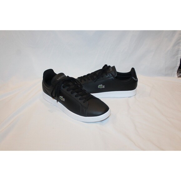 Lacoste Carnaby Pro BL23 Leather Sneakers Black/White Men\'s US 13 EU 47 NWB! main image 4